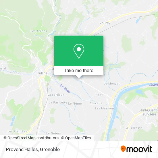 Provenc'Halles map