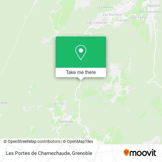 Les Portes de Chamechaude map