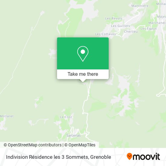 Indivision Résidence les 3 Sommets map