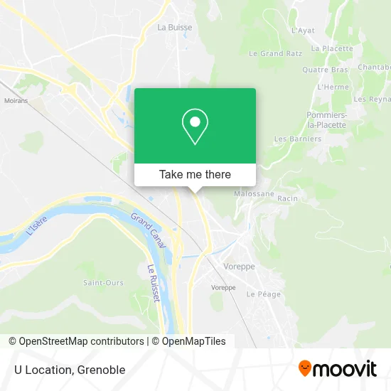 U Location map