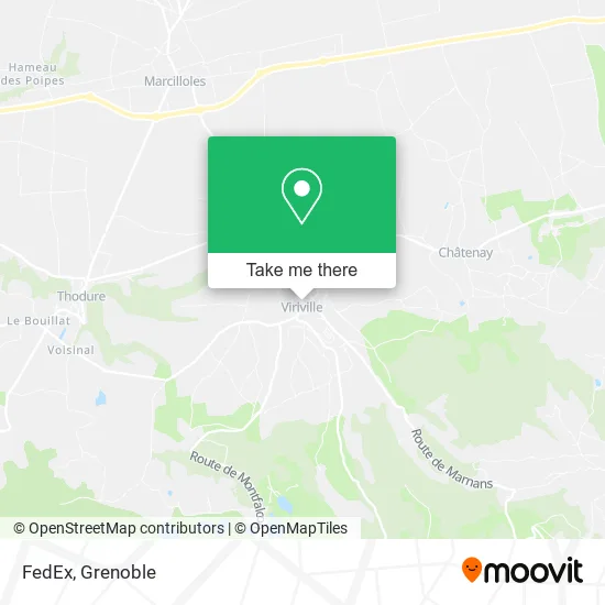 FedEx map