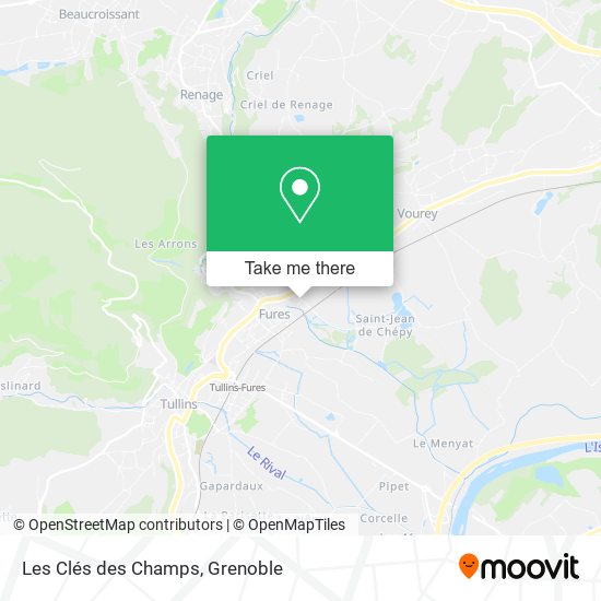 Les Clés des Champs map