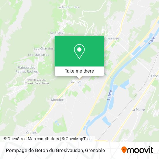 Pompage de Béton du Gresivaudan map