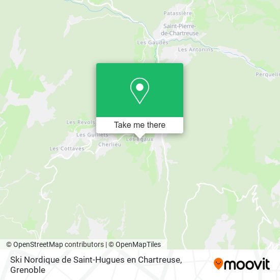 Ski Nordique de Saint-Hugues en Chartreuse map