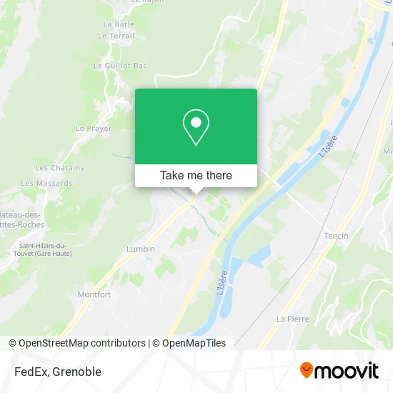FedEx map