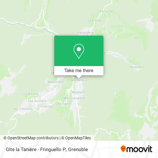 Gîte la Tanière - Fringuello P. map