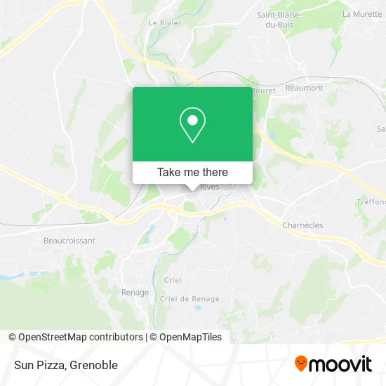 Sun Pizza map