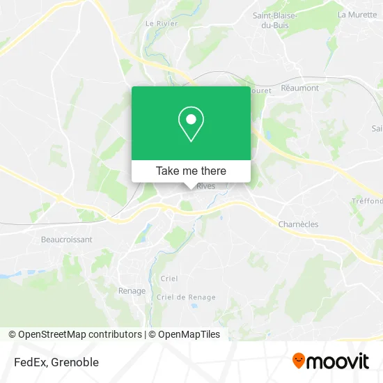 FedEx map