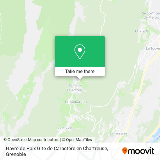 Havre de Paix Gîte de Caractère en Chartreuse map