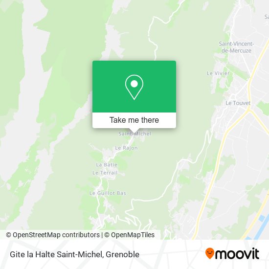 Gite la Halte Saint-Michel map