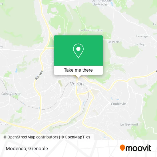 Modenco map