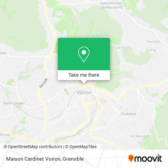 Maison Cardinet Voiron map
