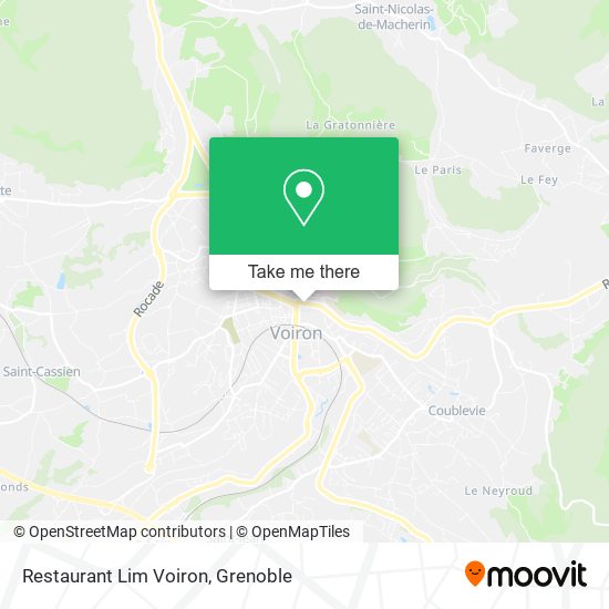 Restaurant Lim Voiron map