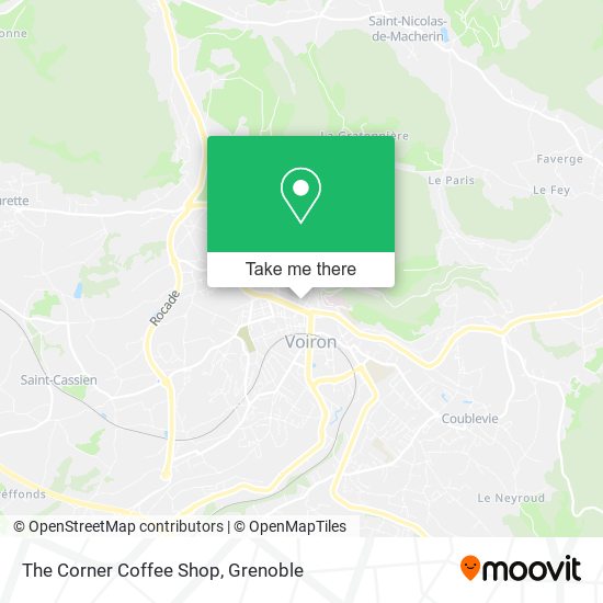 The Corner Coffee Shop map