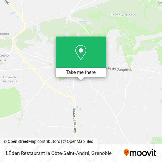 L'Éden Restaurant la Côte-Saint-André map