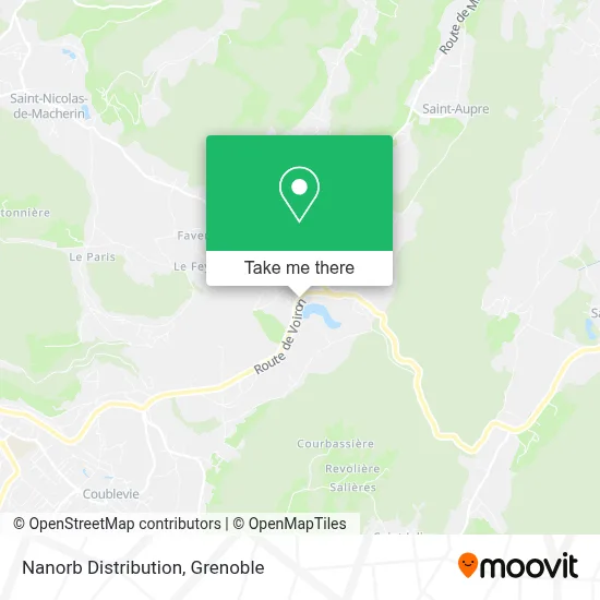 Nanorb Distribution map