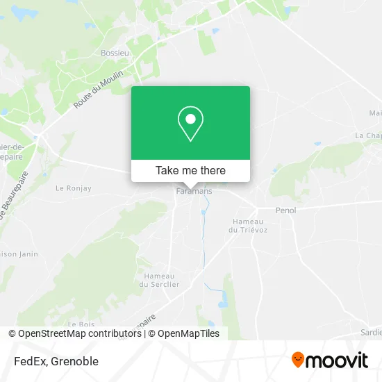 FedEx map