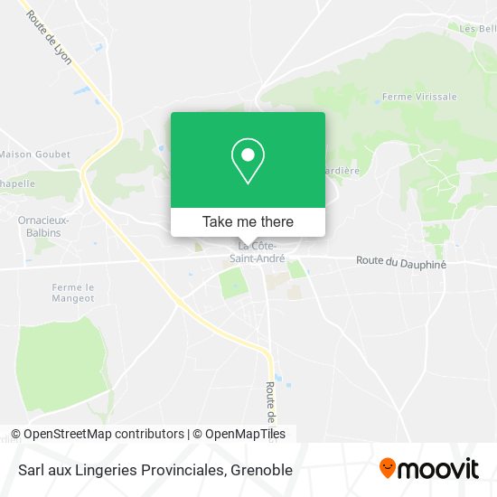 Sarl aux Lingeries Provinciales map