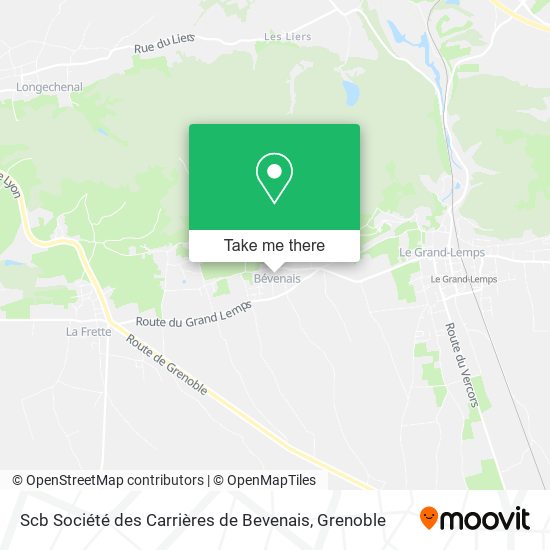 Scb Société des Carrières de Bevenais map