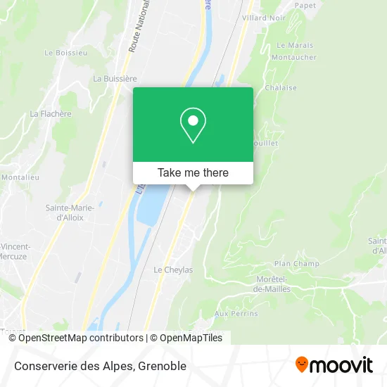Conserverie des Alpes map