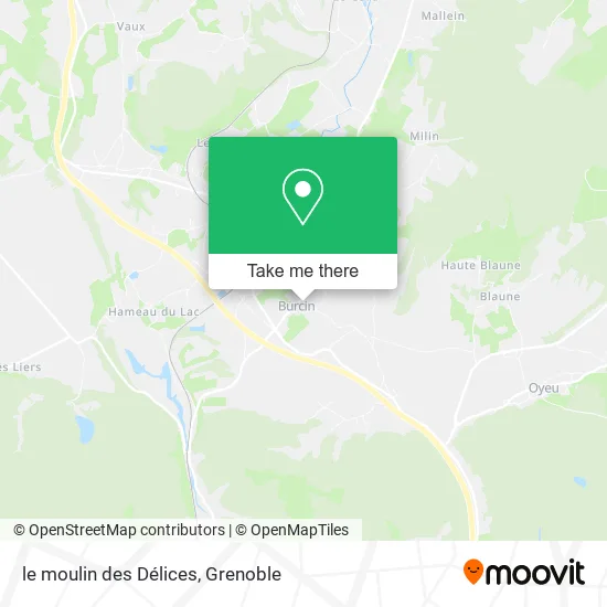 le moulin des Délices map