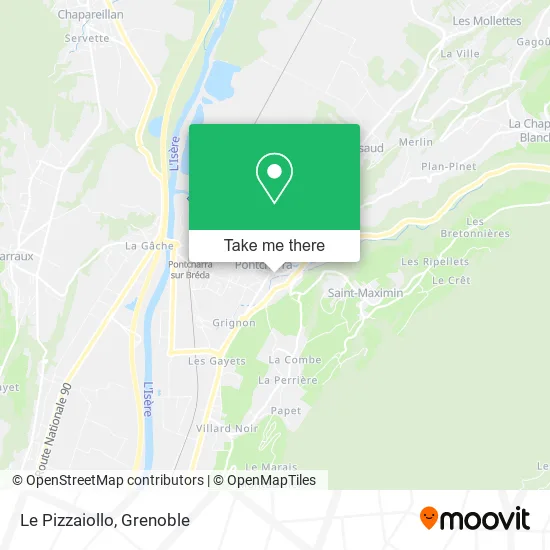 Le Pizzaiollo map