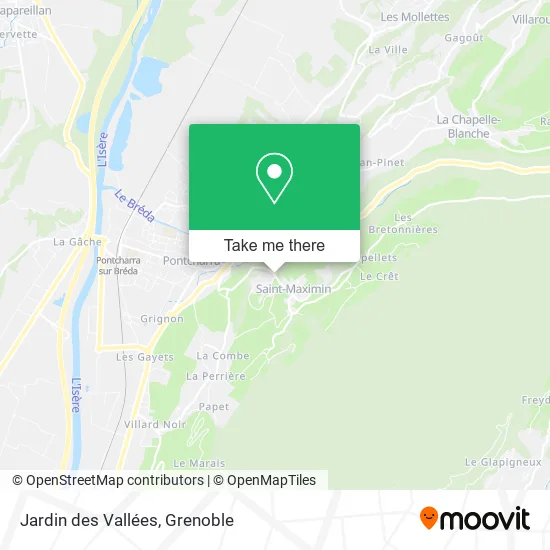 Jardin des Vallées map