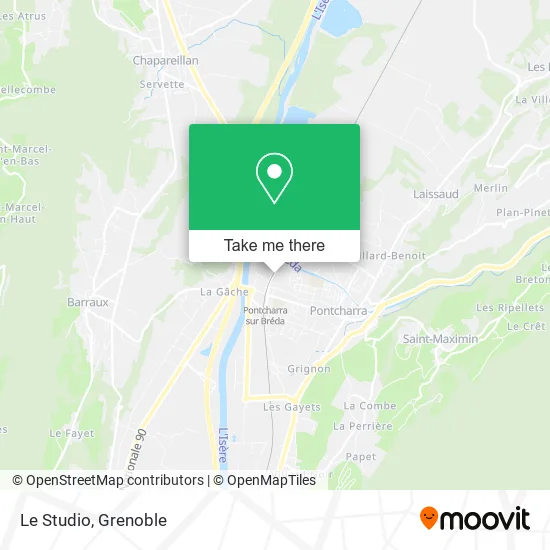 Le Studio map