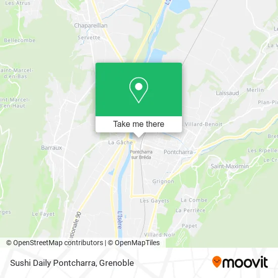Sushi Daily Pontcharra map