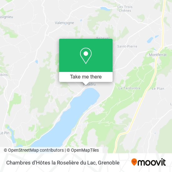 Chambres d'Hôtes la Roselière du Lac map