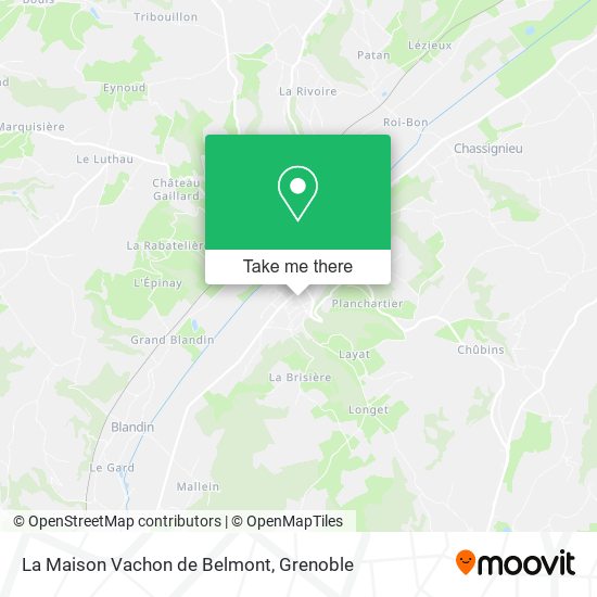 La Maison Vachon de Belmont map