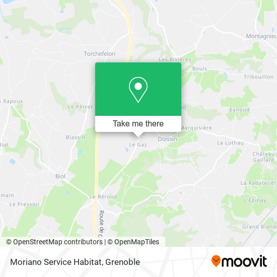 Moriano Service Habitat map