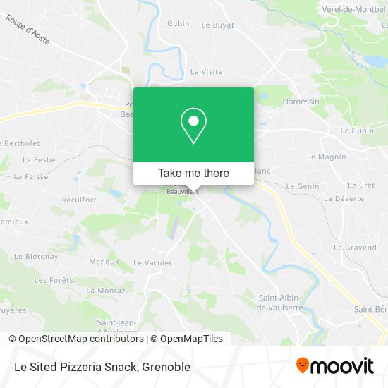 Le Sited Pizzeria Snack map