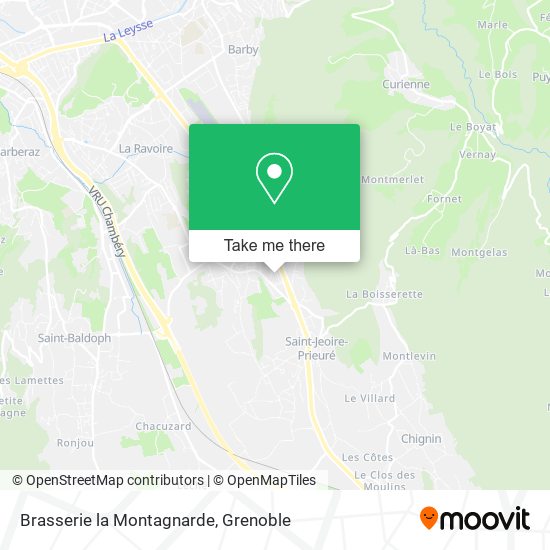 Brasserie la Montagnarde map