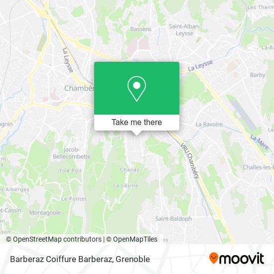 Barberaz Coiffure Barberaz map
