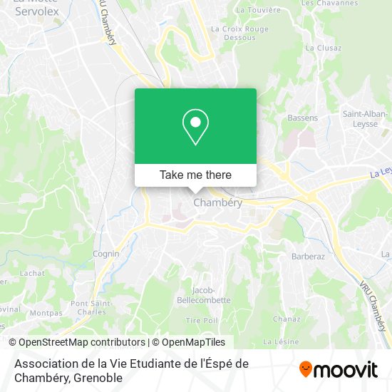 Association de la Vie Etudiante de l'Éspé de Chambéry map