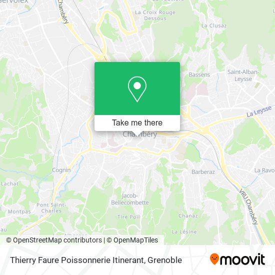Thierry Faure Poissonnerie Itinerant map