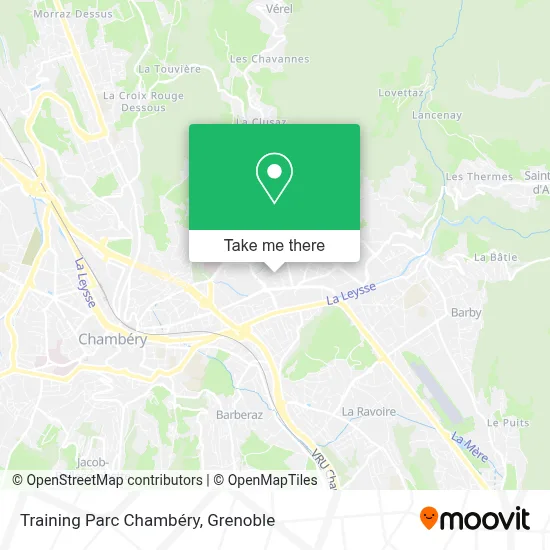 Training Parc Chambéry map