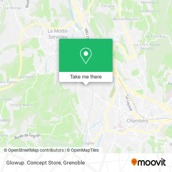 Glowup. Concept Store map