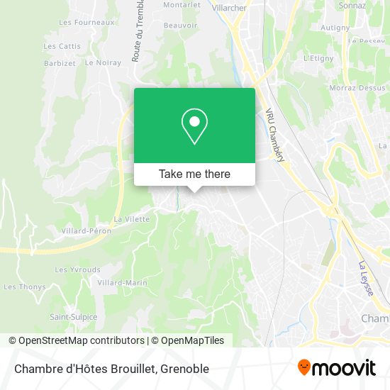 Chambre d'Hôtes Brouillet map