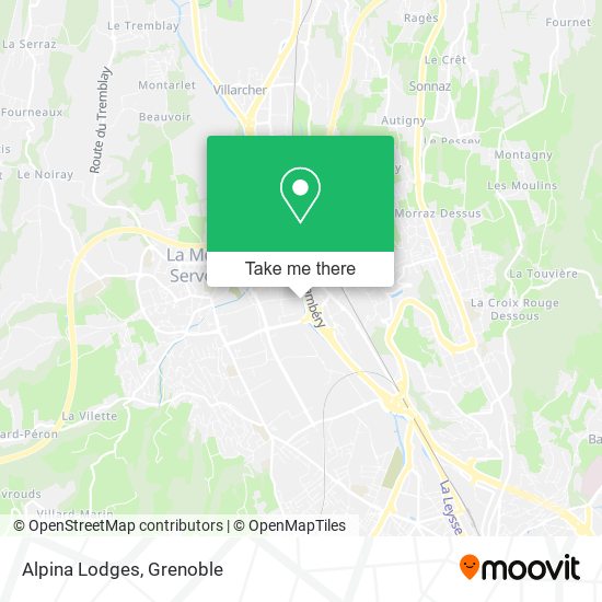 Alpina Lodges map