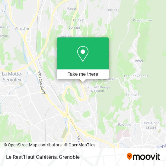 Le Rest'Haut Cafétéria map