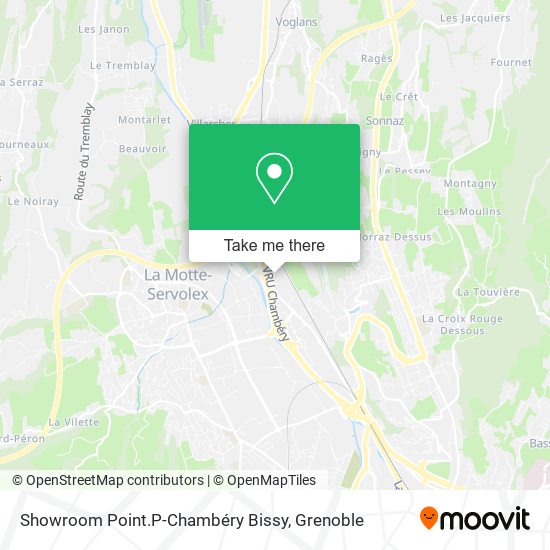 Showroom Point.P-Chambéry Bissy map