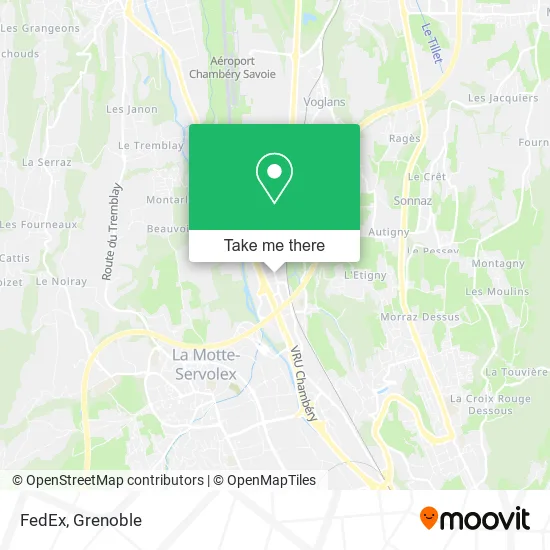 FedEx map