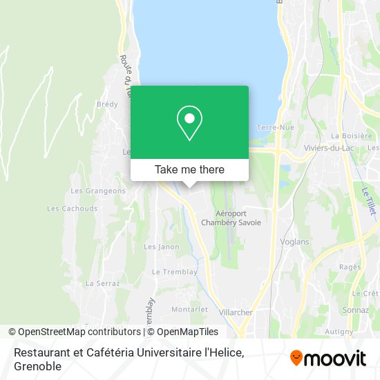 Restaurant et Cafétéria Universitaire l'Helice map