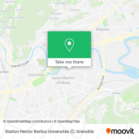 Station Hector Berlioz Universités Ⓒ map