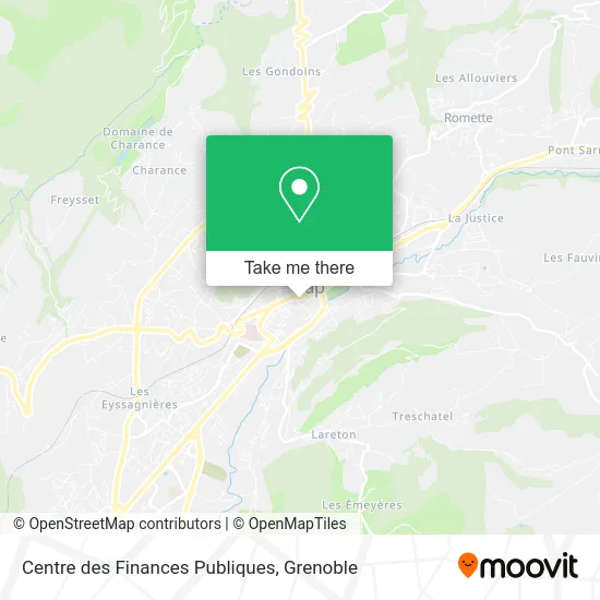 Centre des Finances Publiques map