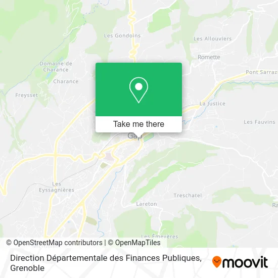 Direction Départementale des Finances Publiques map