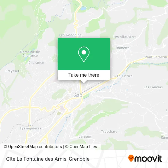 Gîte La Fontaine des Amis map