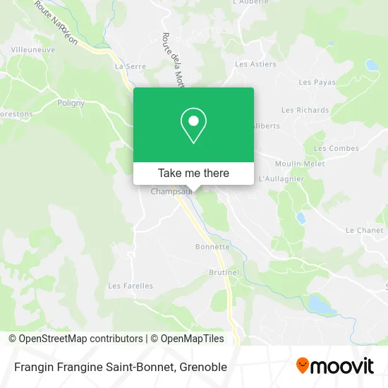 Frangin Frangine Saint-Bonnet map
